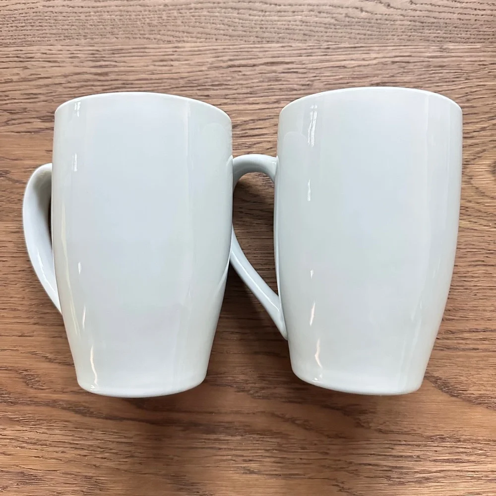 Pottery Barn Great Coupe Late Mugs Set of Two